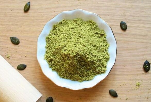 Pumpkin flour is used to treat prostatitis